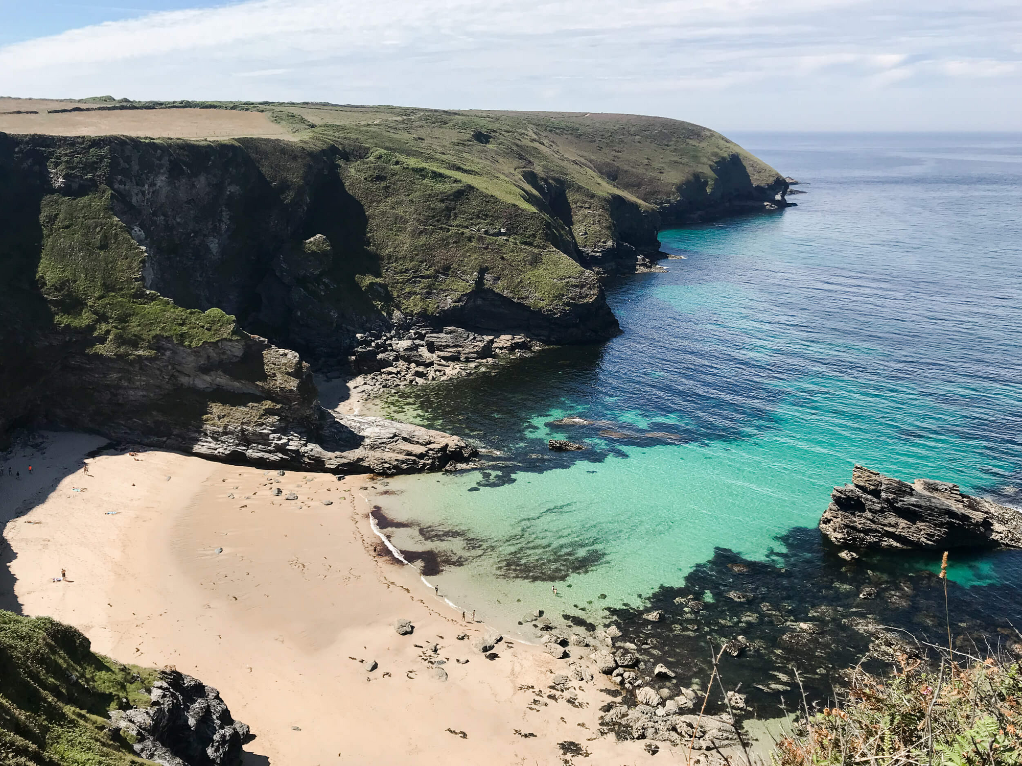 A beach in Cornwall