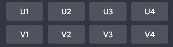 Buttons saying U1 - U4 and V1 to V4