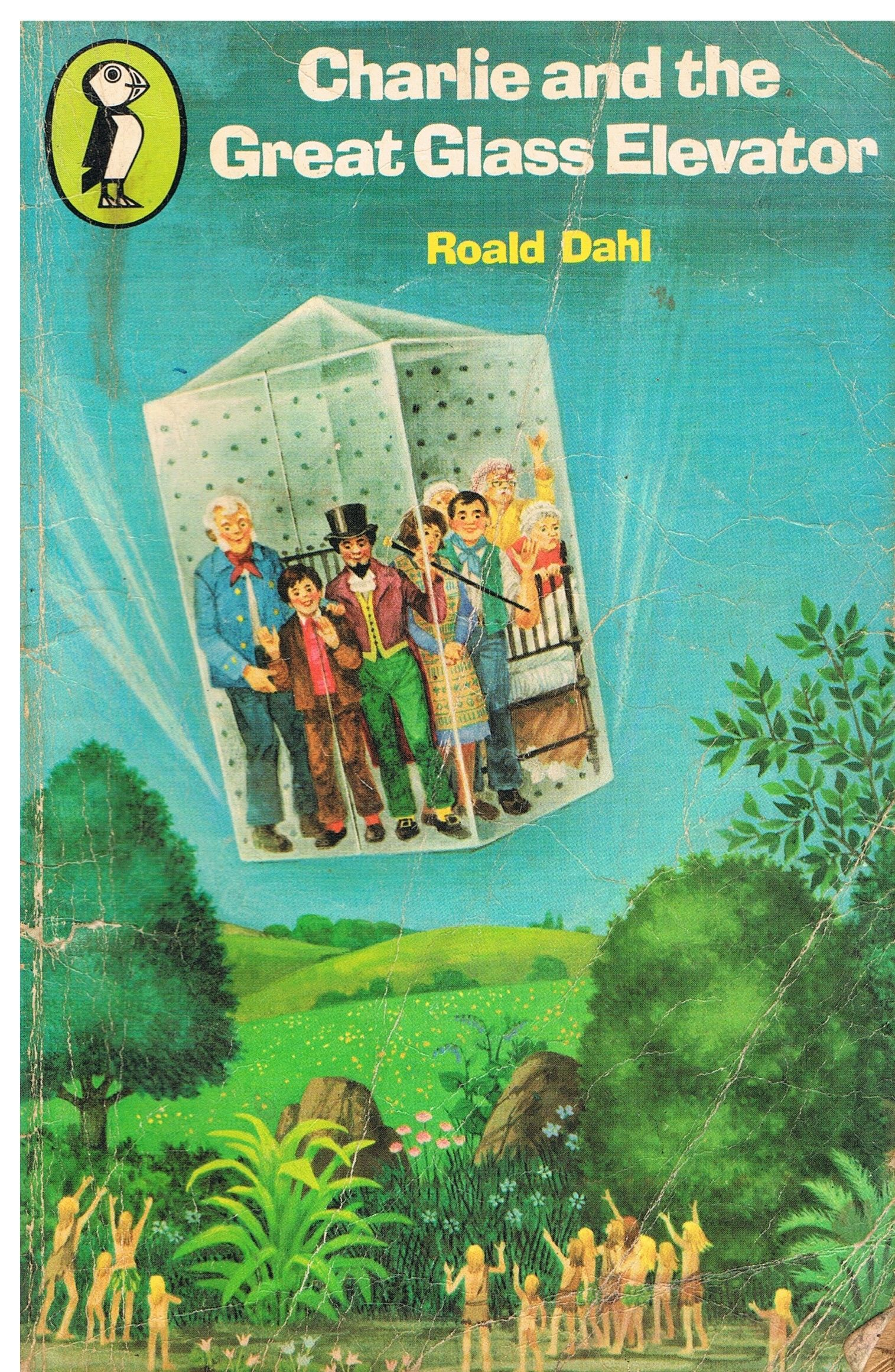 The book cover of Charlie and the Great Glass Elevator